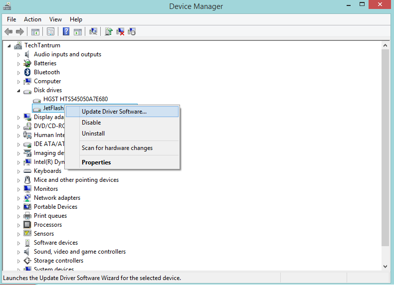 Update Disk Driver