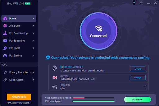 How to Use iTop VPN to Protect Your Internet Privacy?