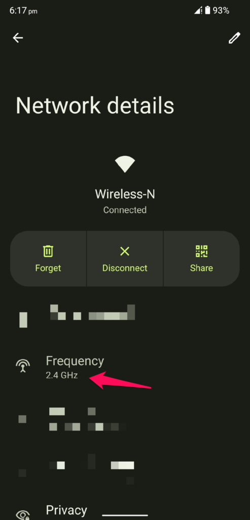 Android Wi-Fi Frequency