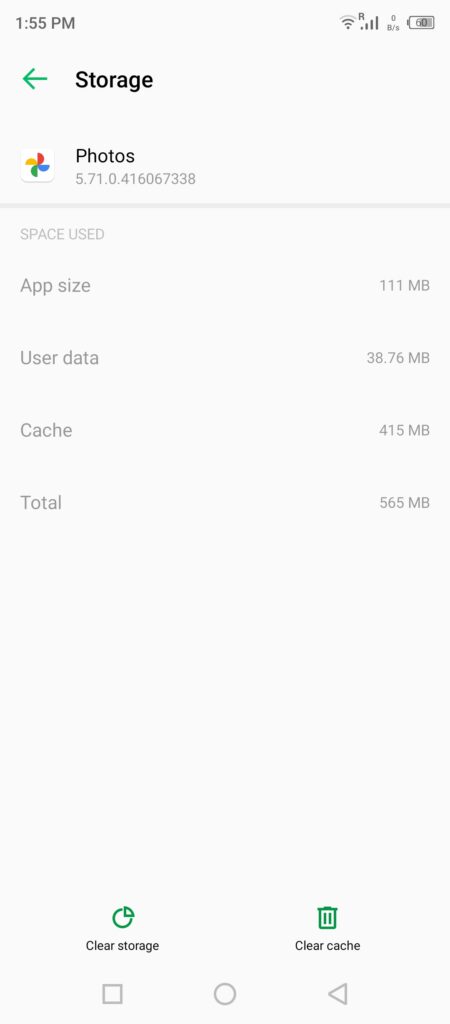 Clear Google Photos Cache (6)