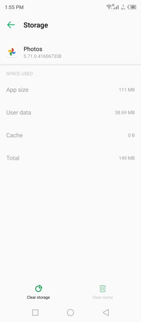 Clear Google Photos Cache (7)