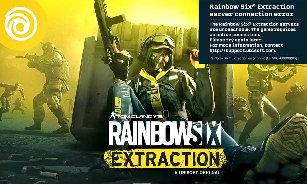 Fix: Rainbow Six Extraction Server Connection Error BRAVO-00000206