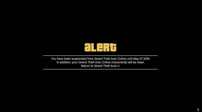 All GTA Online suspension and banning decisions are final and may not be appealed. 