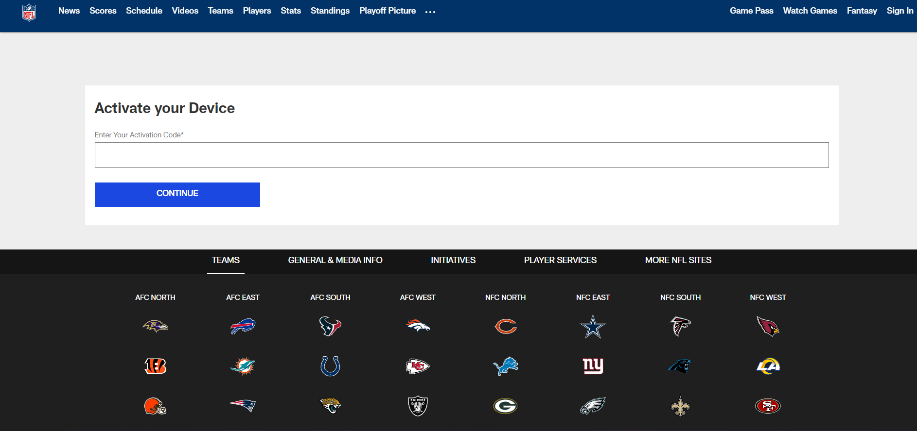 Activate NFL Network on Amazon Fire TV Roku PS and Other Devices