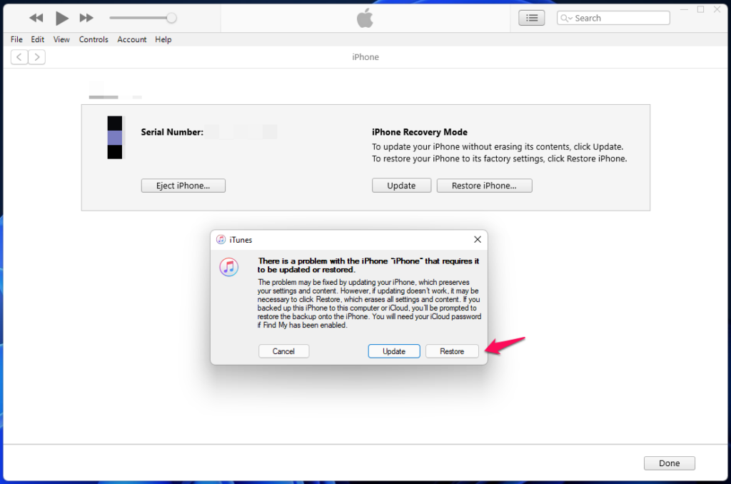 Restore iOS Software (2)