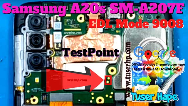 Samsung A20S SM-A207F UFS Test Point | ISP PinOUT | EDL Mode