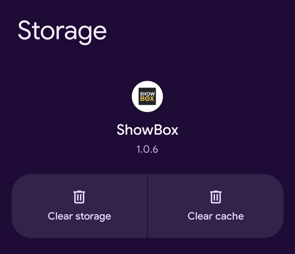 Showbox connection error