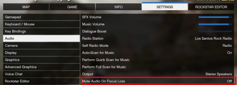 Turn off Mute Audio On Focus Loss