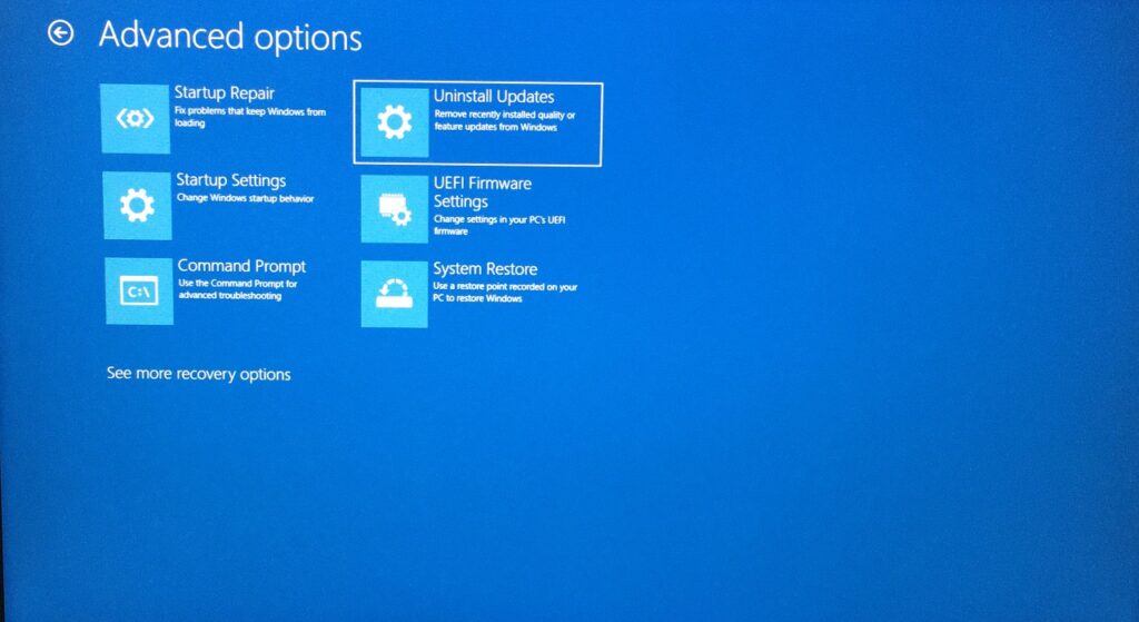 Uninstall Windows Feature Update (7)