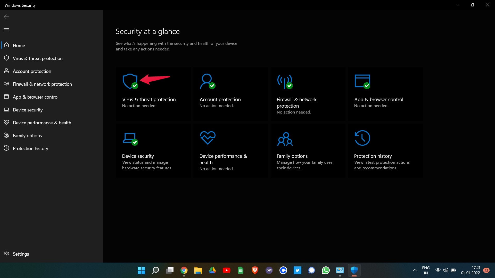 Virus and Threat Protection Not Working on Windows 11