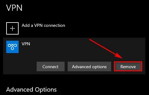 Disable The VPN