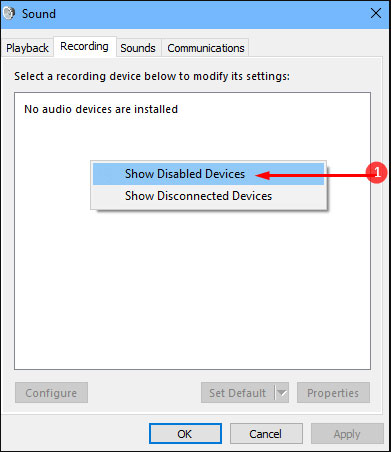 Show Disabled Devices