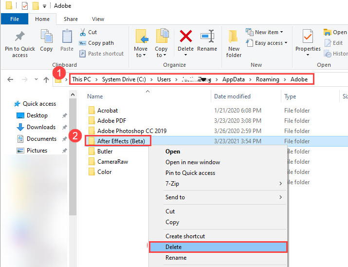 Adobe After Effects 在 Windows 11 上崩溃/冻结