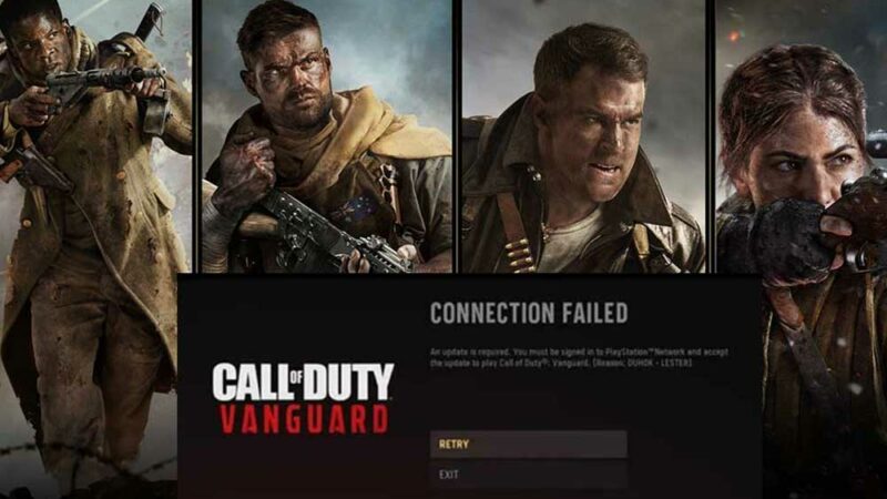 Fix: Call of Duty Vanguard Error Code DUHOK - LESTER