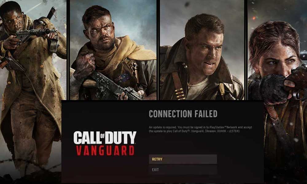 Fix: Call of Duty Vanguard Error Code DUHOK - LESTER