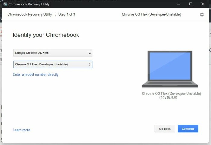 Identify your chromebook