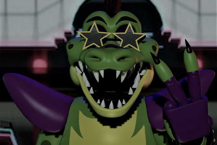 Montgomery Gator [animatronic, foe] is also the part of Full List of Characters in Five Nights at Freddy's Security Breach