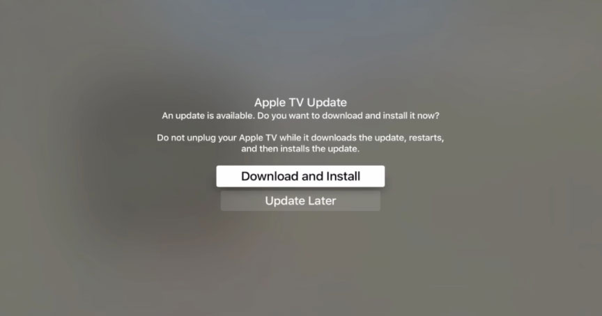 Update Your TV OS