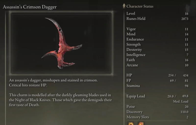 Assassin's Crimson Dagger