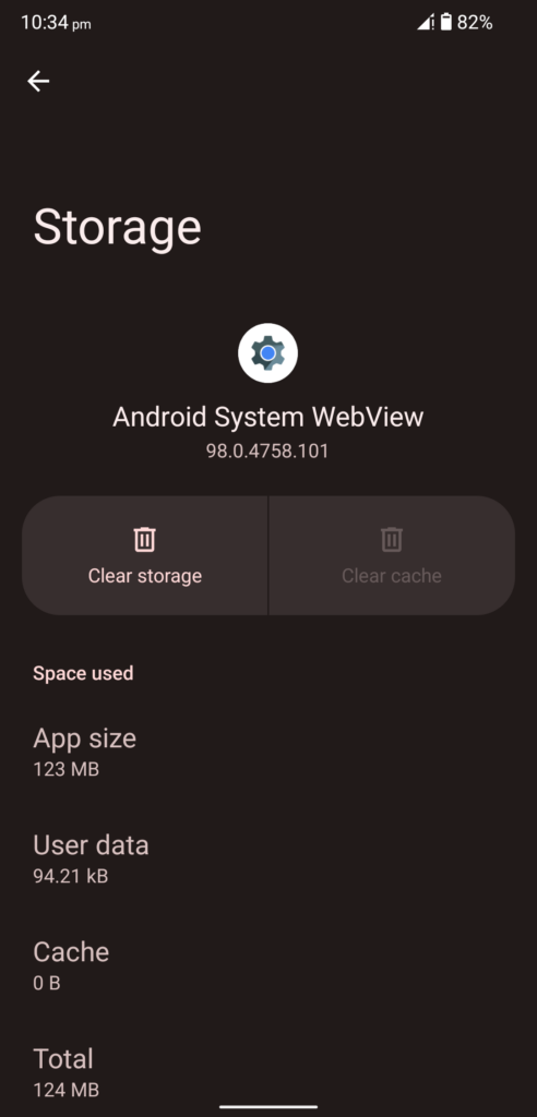 Clear WebView Data on Android Device (7)