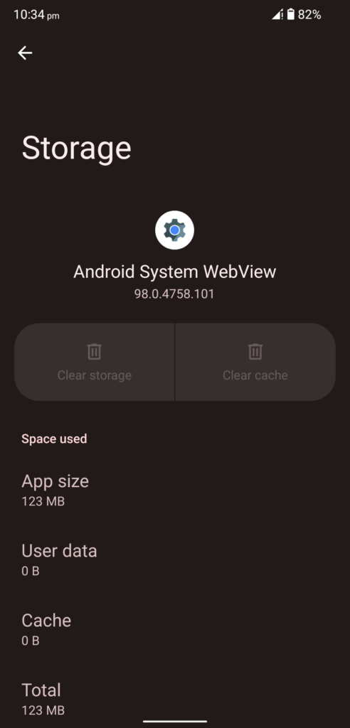 Clear WebView Data on Android Device (9)