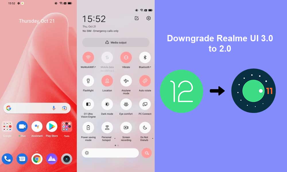 Downgrade Realme UI 3.0 to UI 2.0 | Rollback Android 12 to Android 11