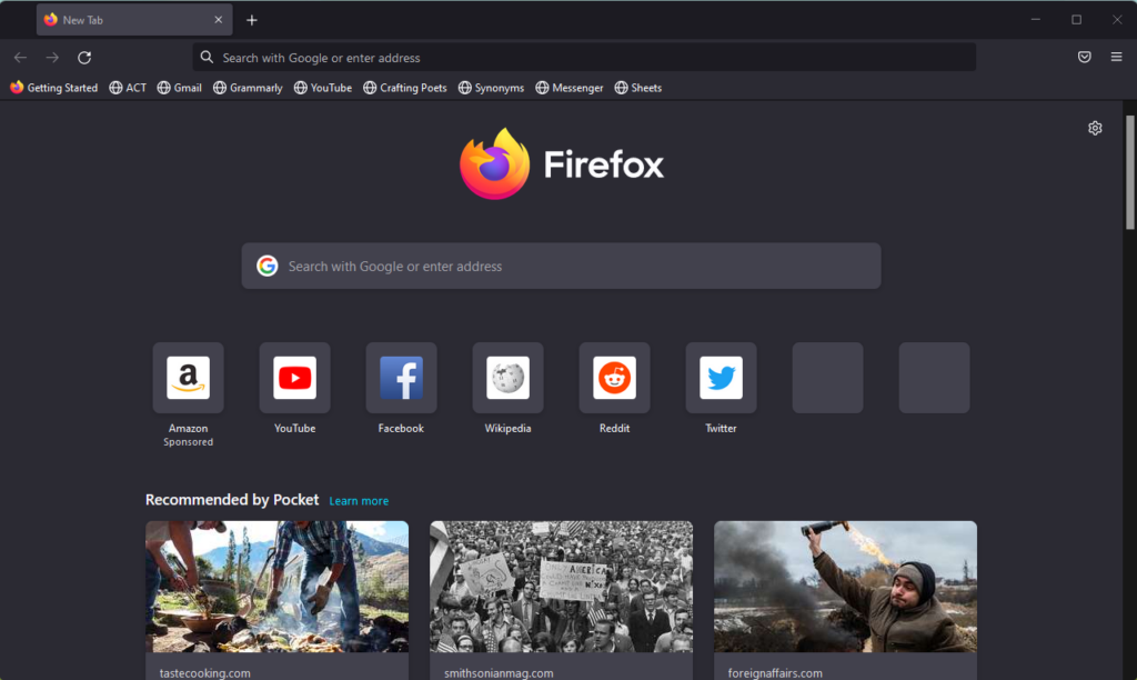 Firefox on Windows