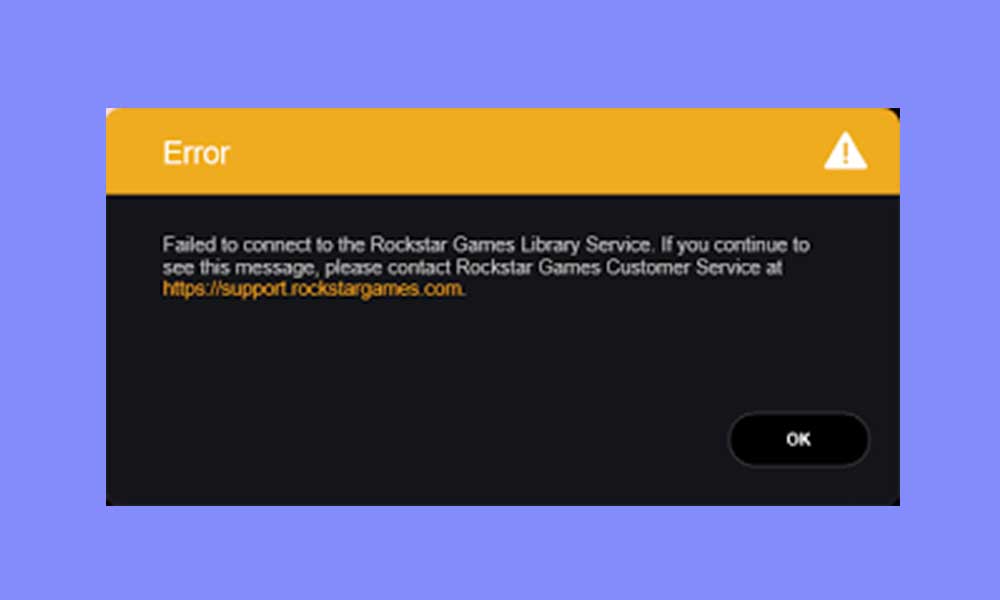 Fix: Failed to Connect to the Rockstar Games Library Service Error