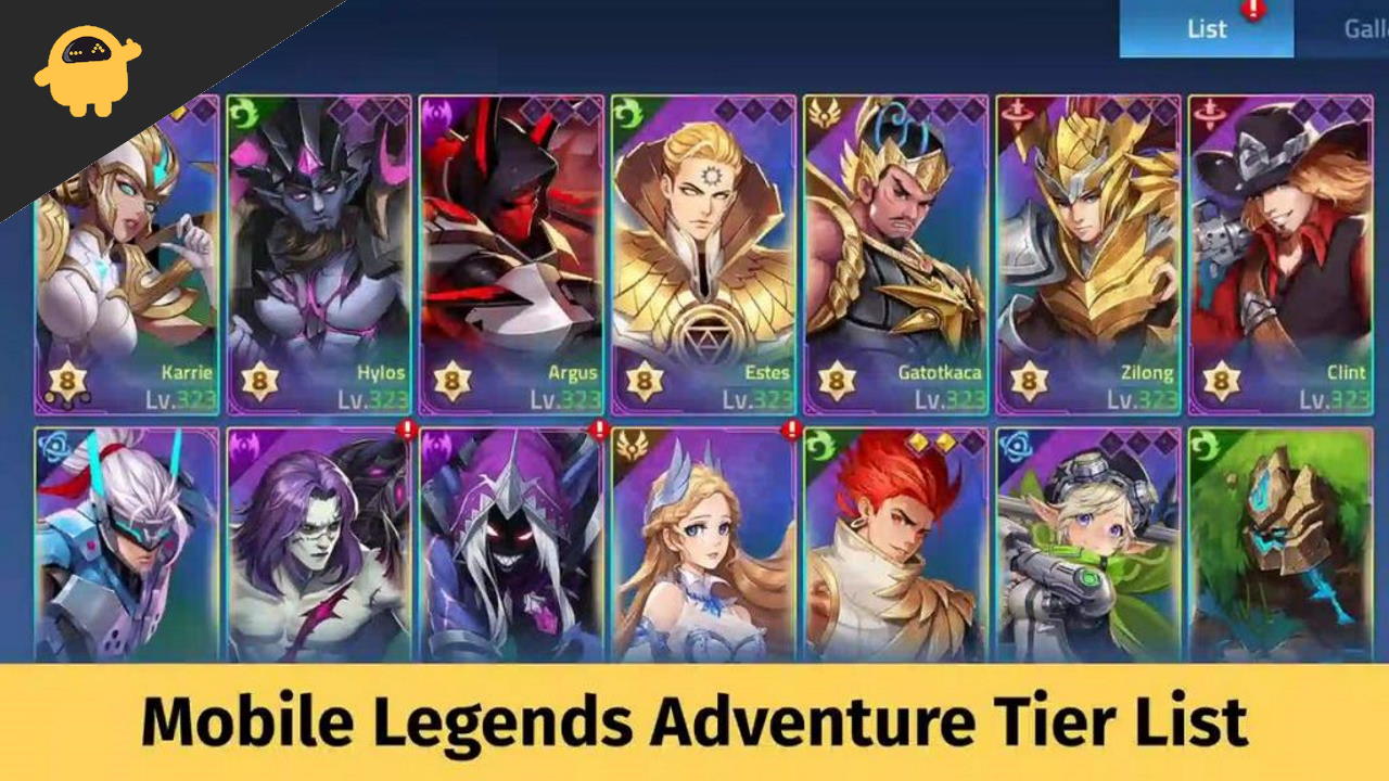 Mobile Legends Adventure Hero Tier List 2022 Updated