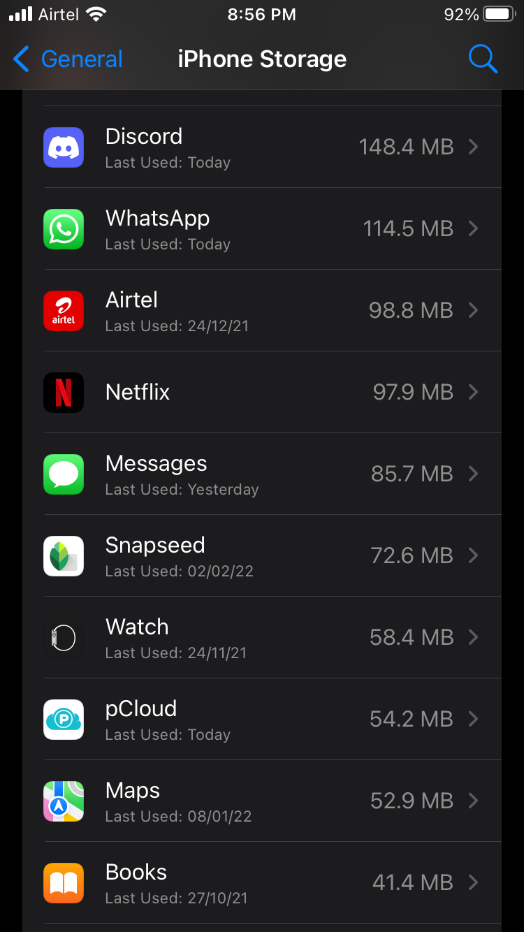 Offload Netflix App in iOS Device (5)