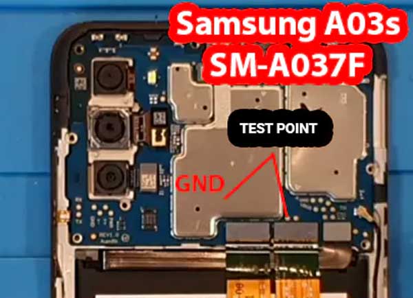 Samsung A03s SM-A037F ISP PinOUT | Test Point Image