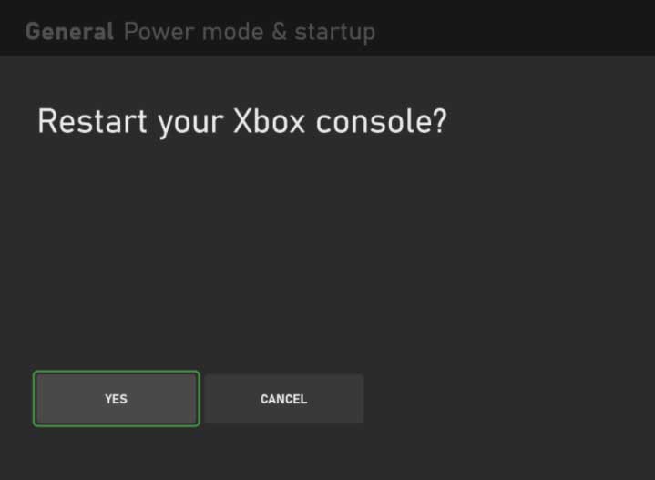 Reboot Your Xbox One andSeries X|S