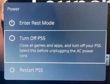 Shutdown Your PS5 For A While