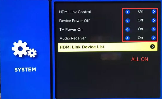 HDMI Link Control 