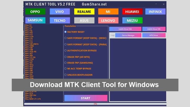 Download MTK Client Tool | A Best MediaTek All in One Tool