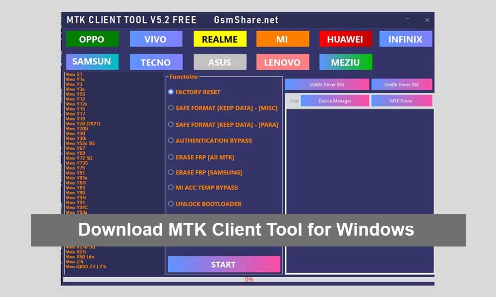 Download MTK Client Tool | A Best MediaTek All in One Tool