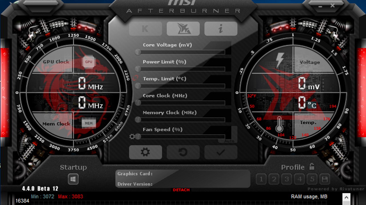 Afterburner power limit