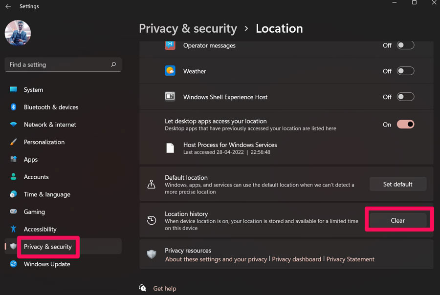 Clear The Cache Data