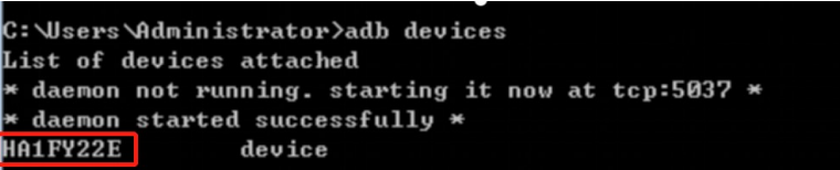 Adb devices connection