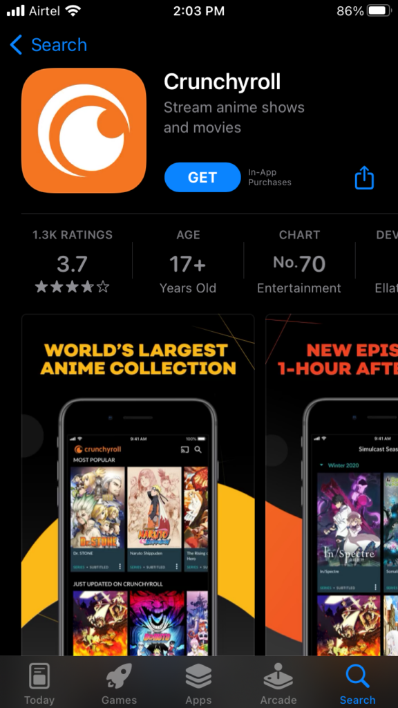 Crunchyroll on App Store