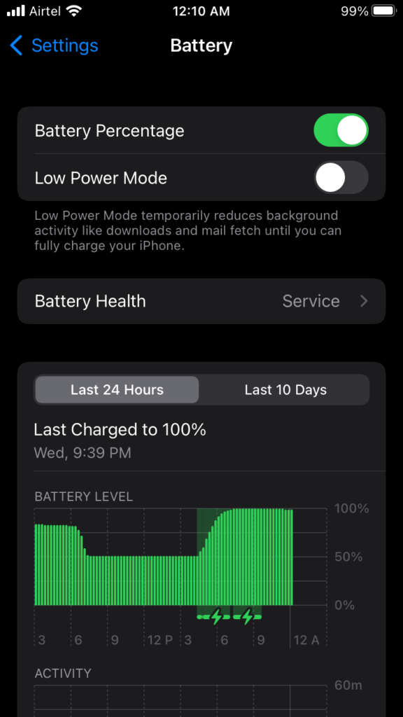 Disable Optimized Battery Charging Feature (3)