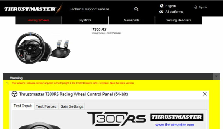 Download Thrustmaster T300 Drivers for Windows 10 and 11