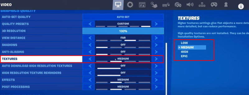 Fix Fortnite Textures Blurry and Pixelated