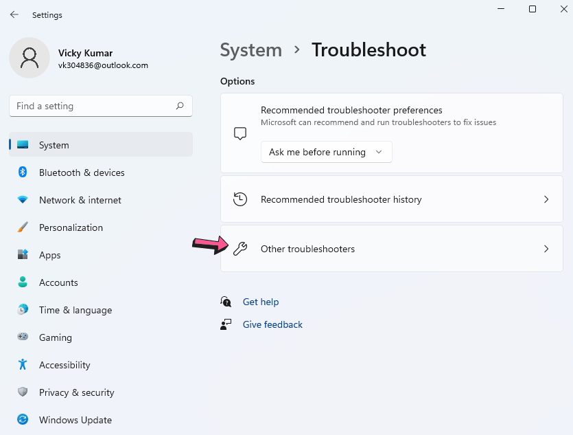 Bluetooth Troubleshooter step-3