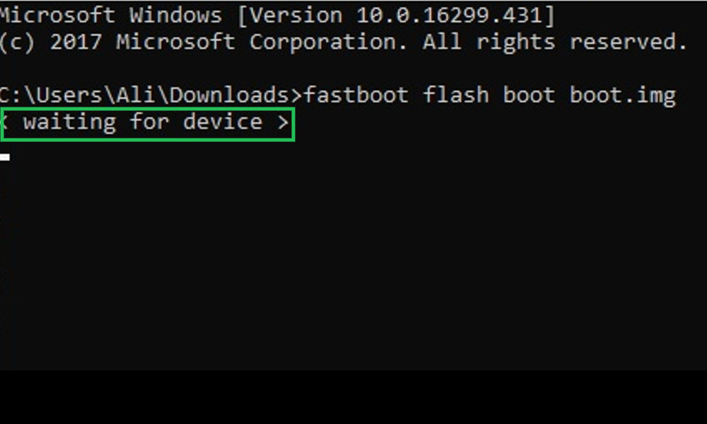 Waiting for Device Error in ADB or Fastboot Commands
