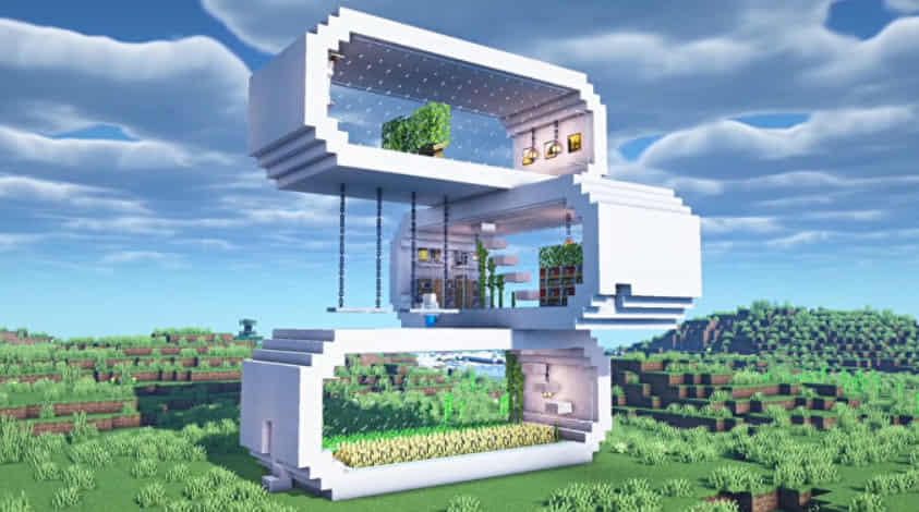 3-Floor White Container House