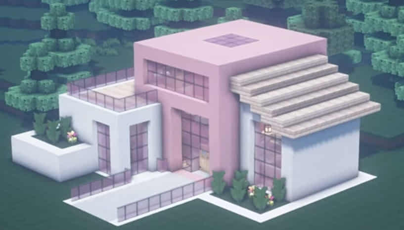 Pink Modern House 2