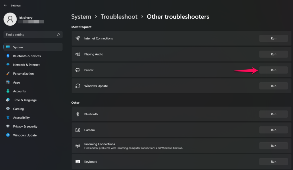 Run Windows Troubleshooter (5)