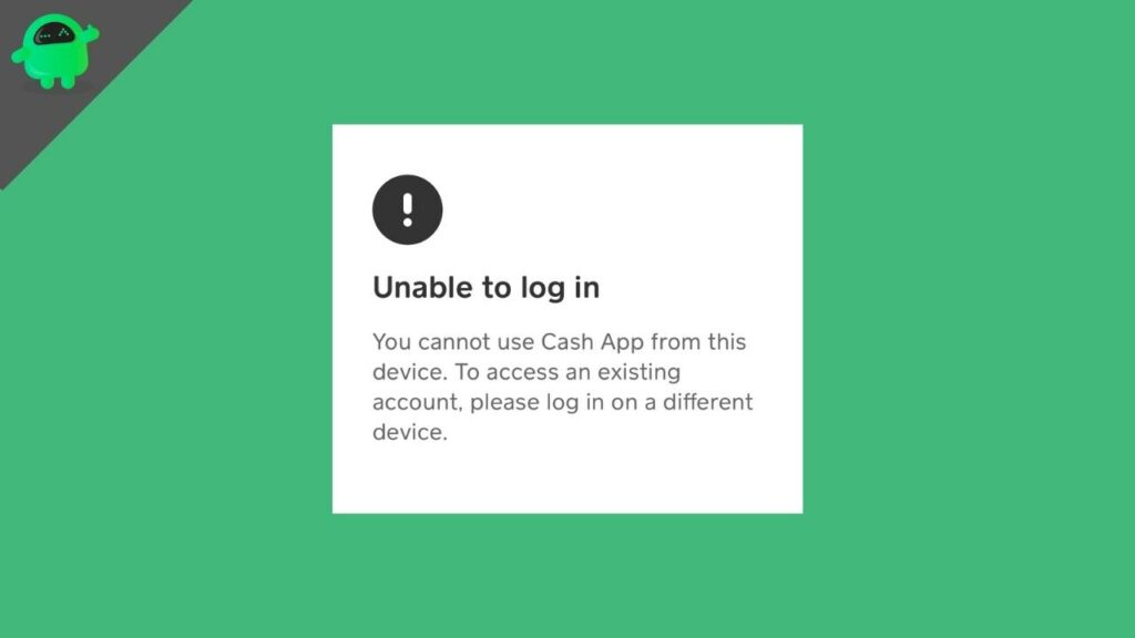 cash app unable to sign in