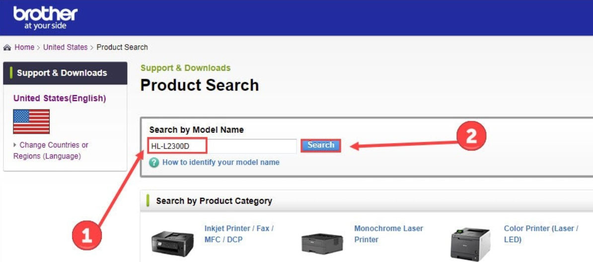 Download, install and Update Brother HL – L2300D Driver Manually (Recommended)